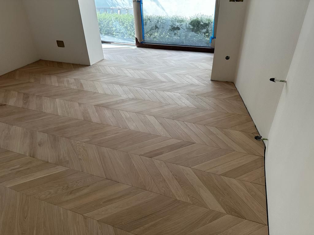 Postavljen parket pre završne obrade